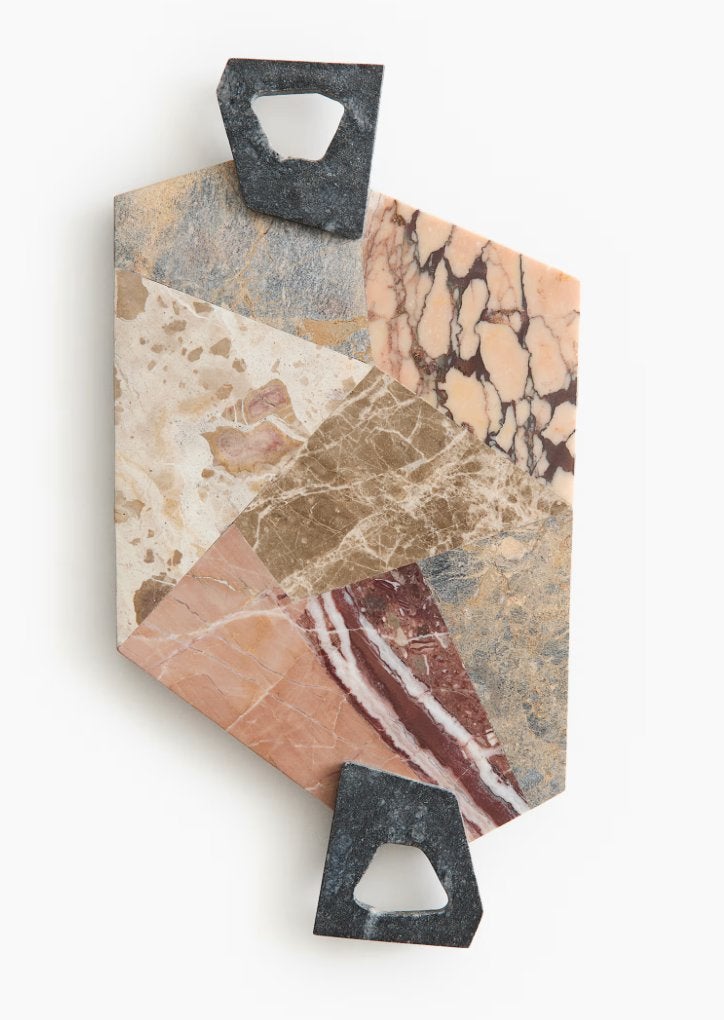 Kelly Wearstler + Etrine + marbre + neuf dans sa boîte, Neuf, Enlèvement ou Envoi, Matériau naturel, Plateau