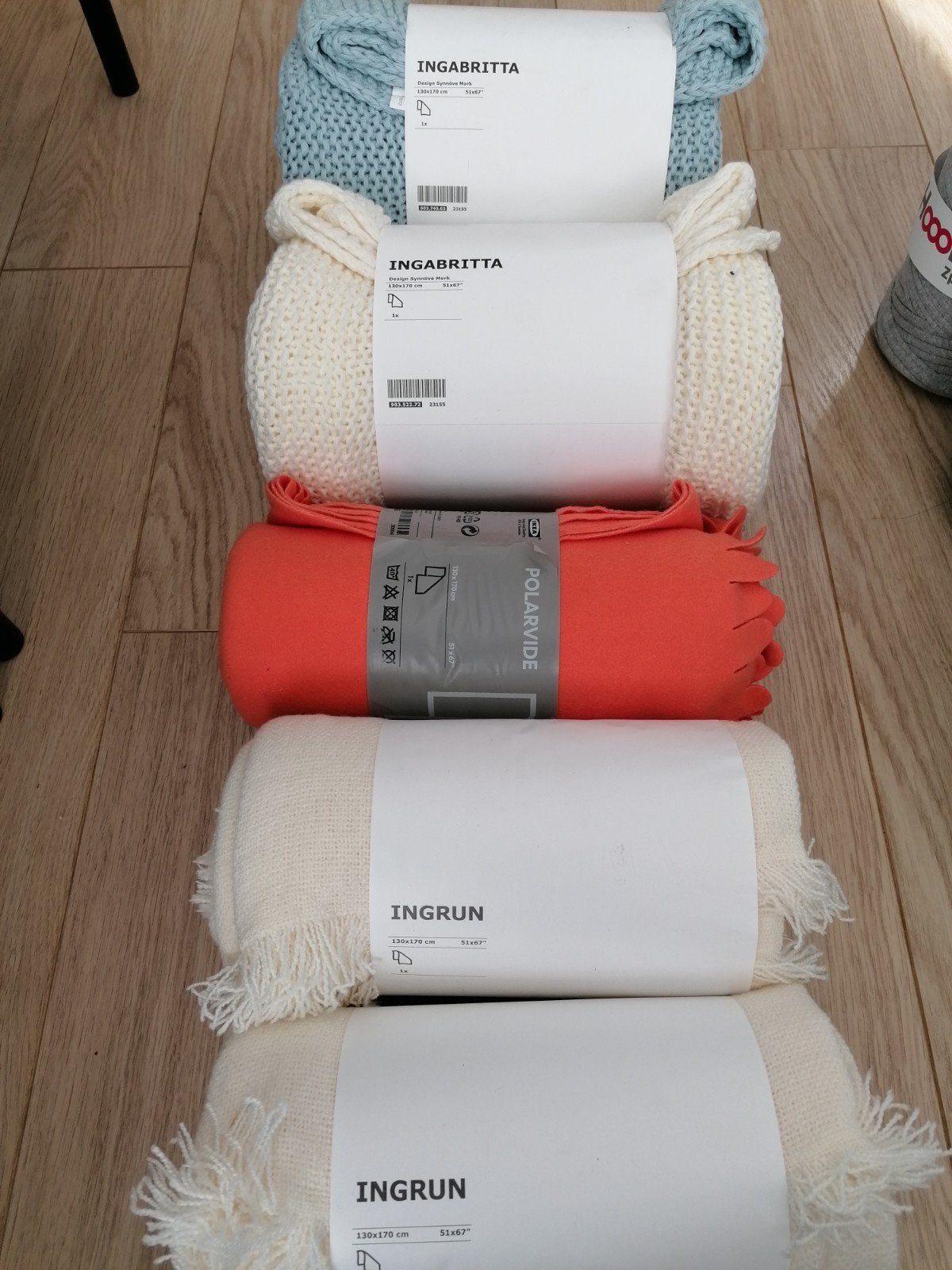 plaids ikea, Maison & Meubles, Accessoires pour la Maison | Plaids & Couvertures, Neuf, 130 cm, 170 cm, Enlèvement