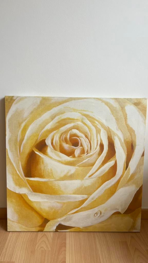 Tableau fleur 60/60, Antiquités & Art, Art | Peinture | Abstraite, Enlèvement