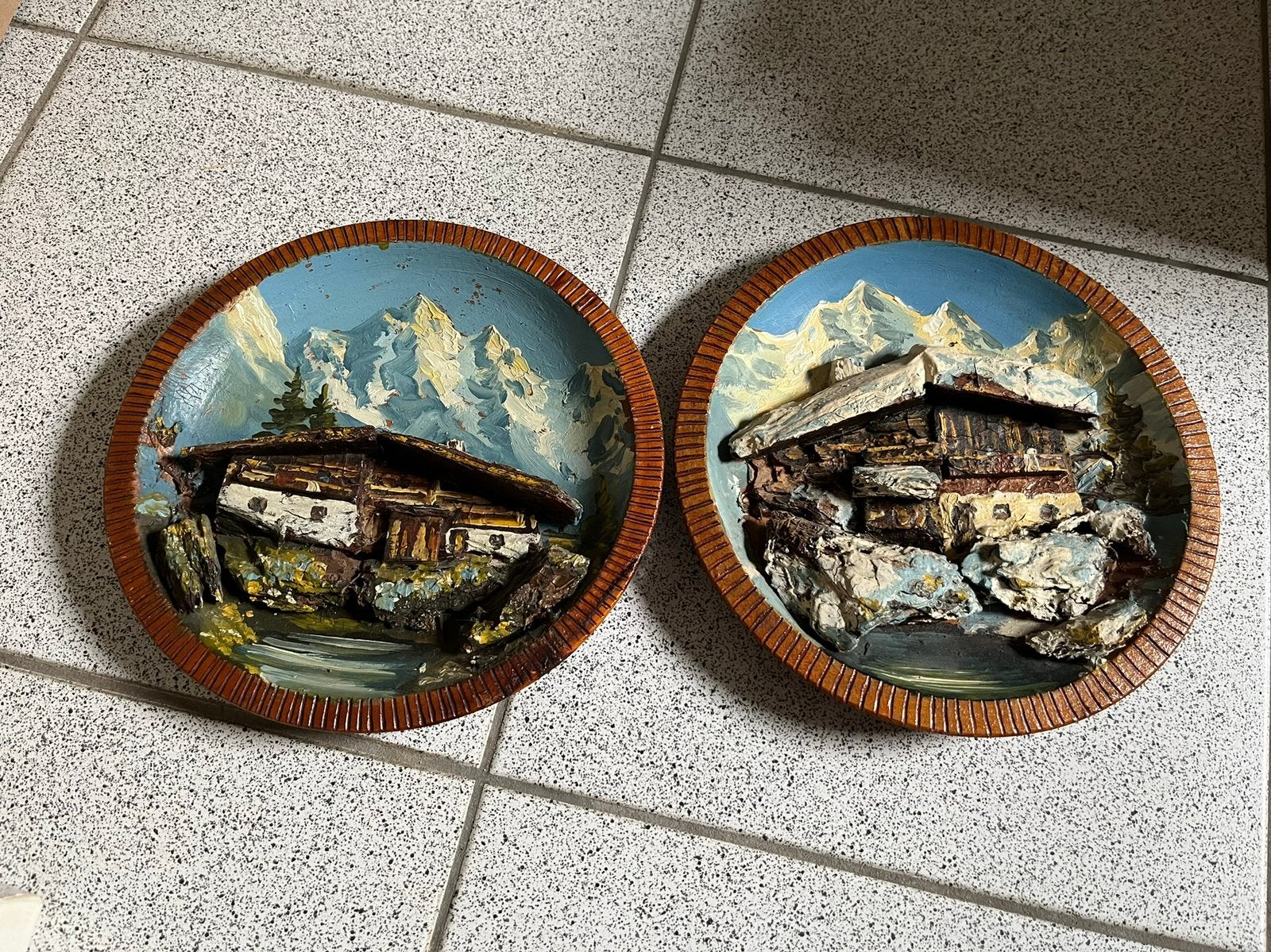 Twee houten sierborden, Huis en Inrichting, Ophalen of Verzenden, Gebruikt