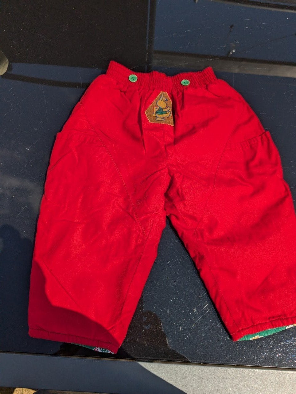 Rode gevoerde broek, Kinderen en Baby's, Ophalen of Verzenden, Zo goed als nieuw, Jongetje of Meisje, Broekje