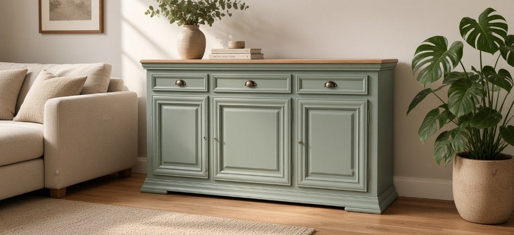 Buffet urbain en chêne vert, 25 à 50 cm, Enlèvement ou Envoi, 150 à 200 cm, Comme neuf