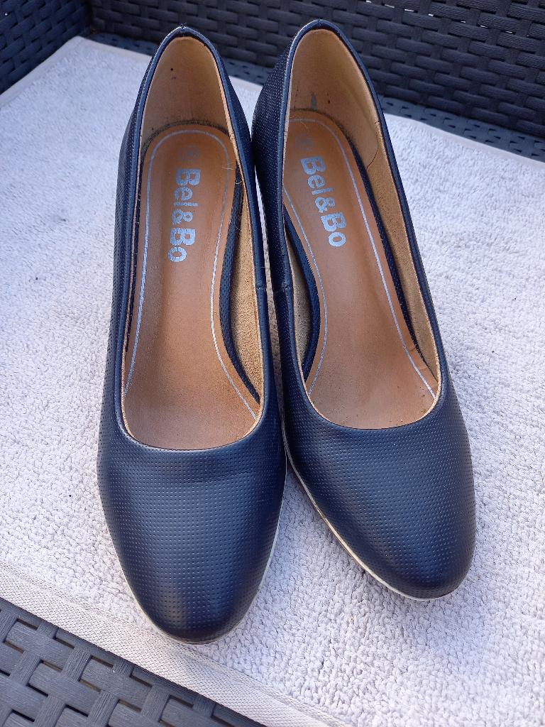 Pump, maat 38, blauw, Kleding | Dames, Schoenen, Zo goed als nieuw, Pumps, Blauw, Ophalen