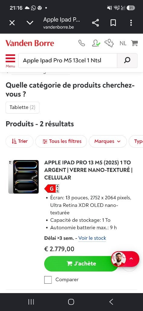 Apple iPad Pro 13 M5 1T mobiele telefoon met nanotextuur, 13 inch of meer, Apple iPad, Nieuw, Ophalen of Verzenden
