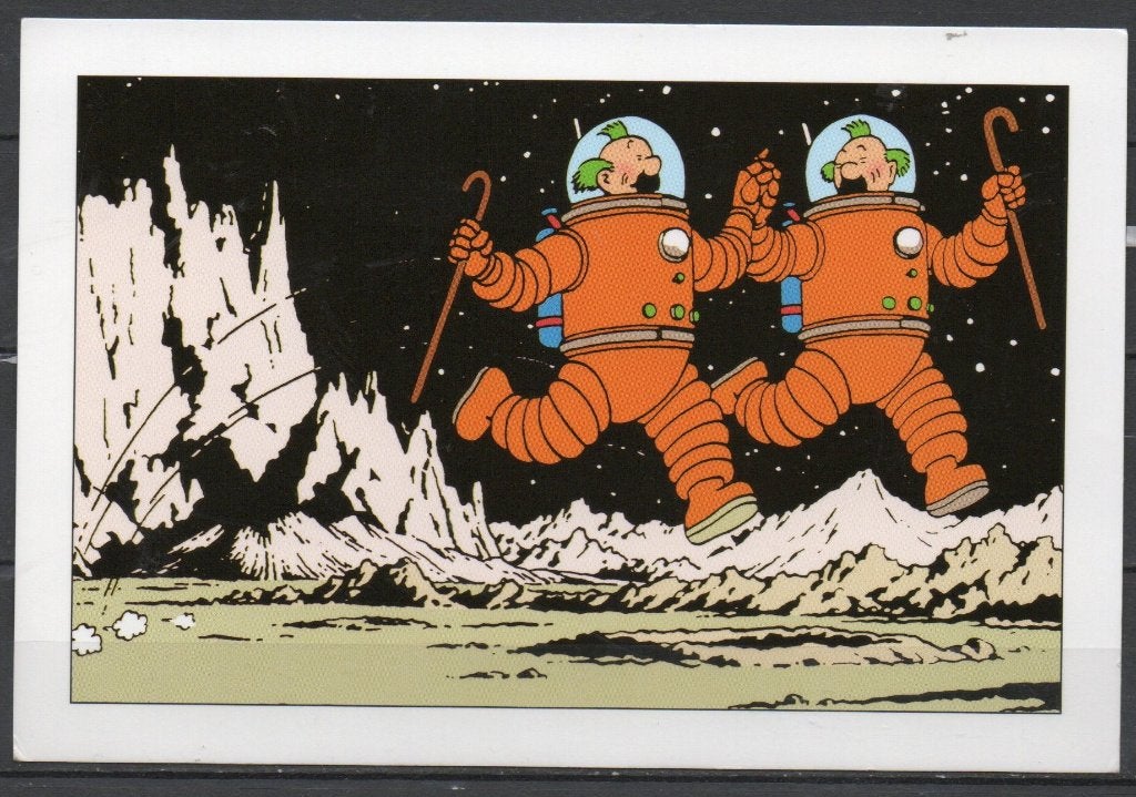 Carte postale : Hergé : Tintin/ On a marché sur la lune, Collections, Enlèvement