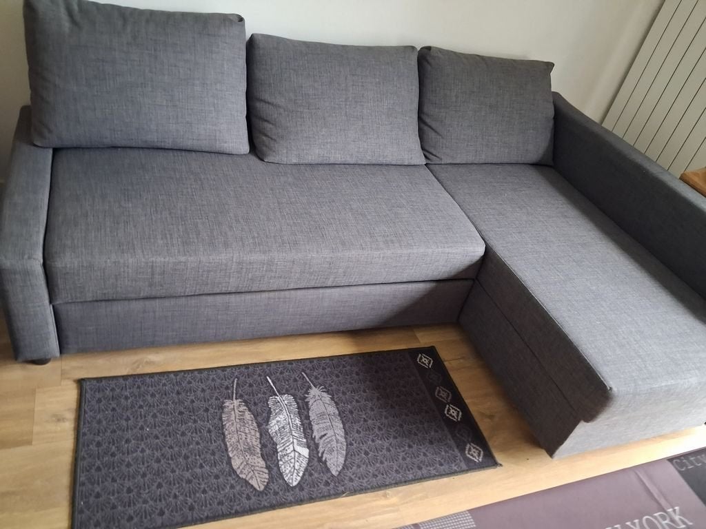 canapé convertible, Trois personnes, Banc d'angle, 125 à 150 cm, Bois