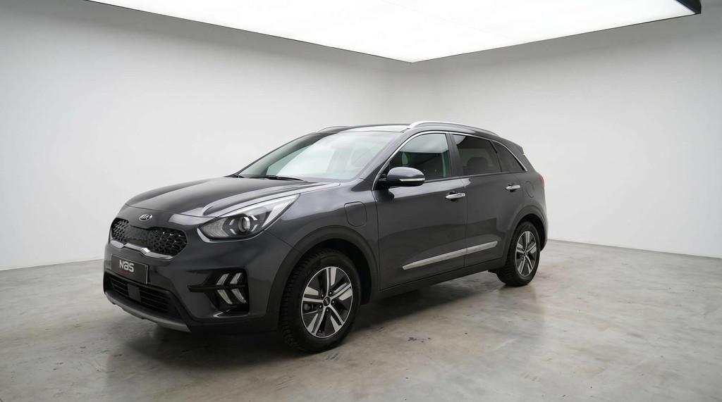 Kia Niro * PHEV 1.6* CAMERA* CLIM* NAVI* 1ER PROP* LED*, 105 pk, Gebruikt, Wit, Leder