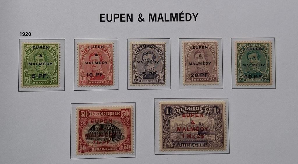 België OC 55/61* (Eupen & Malmedy) OBP 52 euro, Timbres & Monnaies, Timbres | Europe | Belgique, Enlèvement ou Envoi