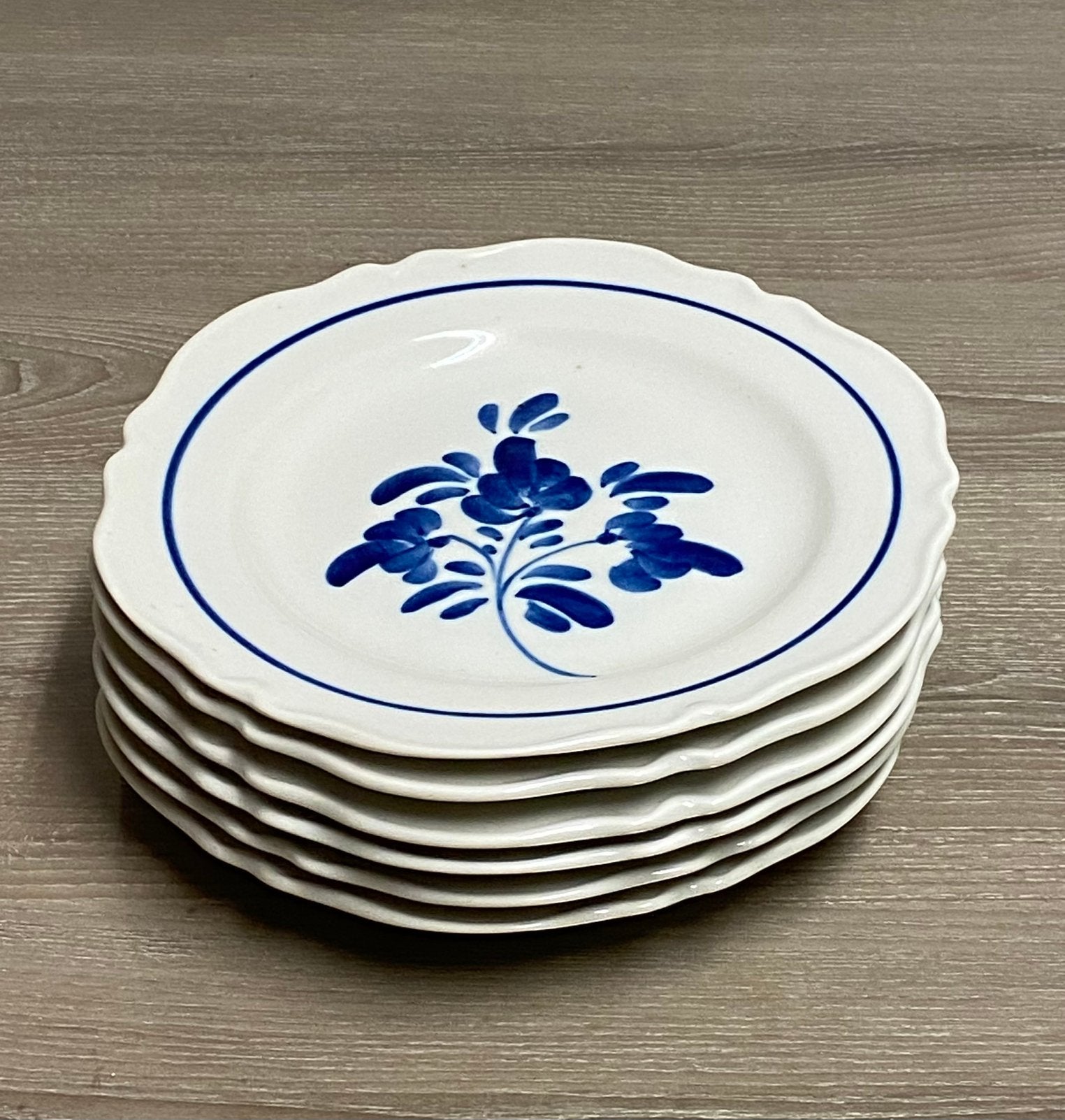 6 assiettes à déserts vintages Viana, prix : 15€, Enlèvement ou Envoi