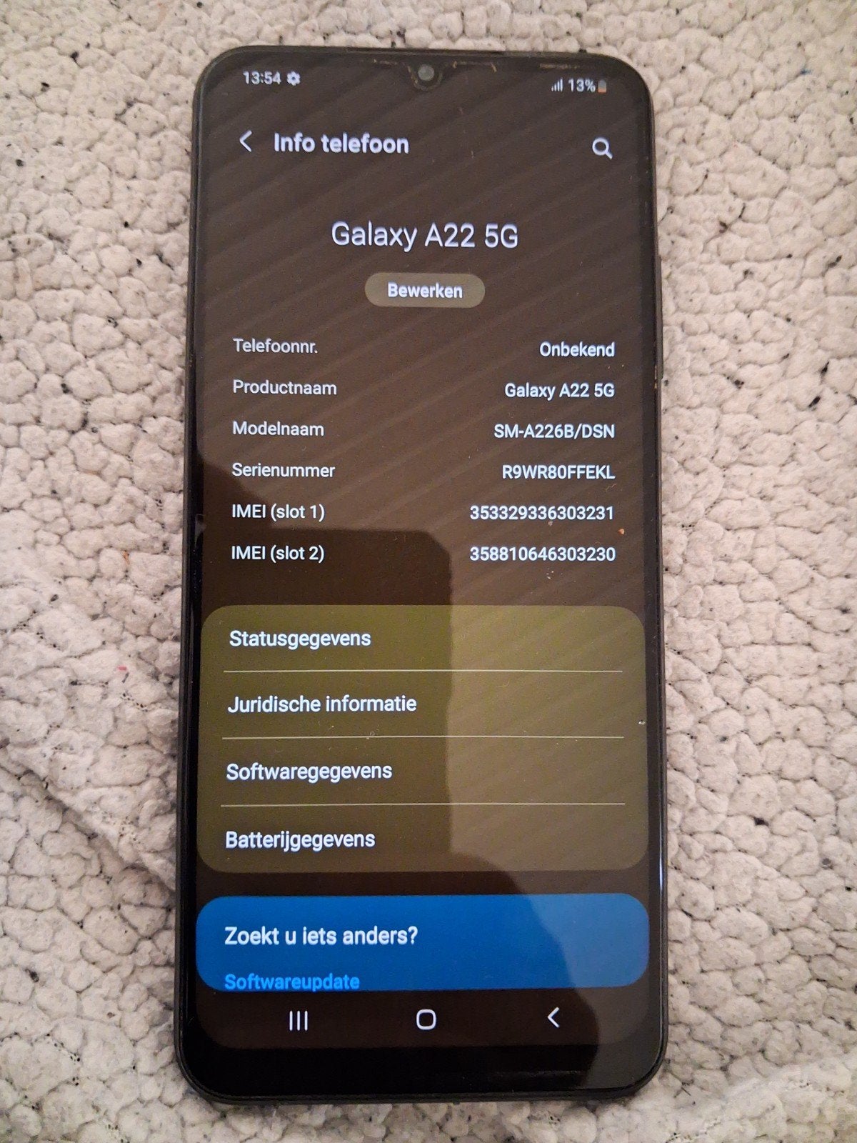 Samsung galaxy smartphones5G 2 st wit en zwart ook de A14 5G, Telecommunicatie, Mobiele telefoons | Samsung, Ophalen of Verzenden