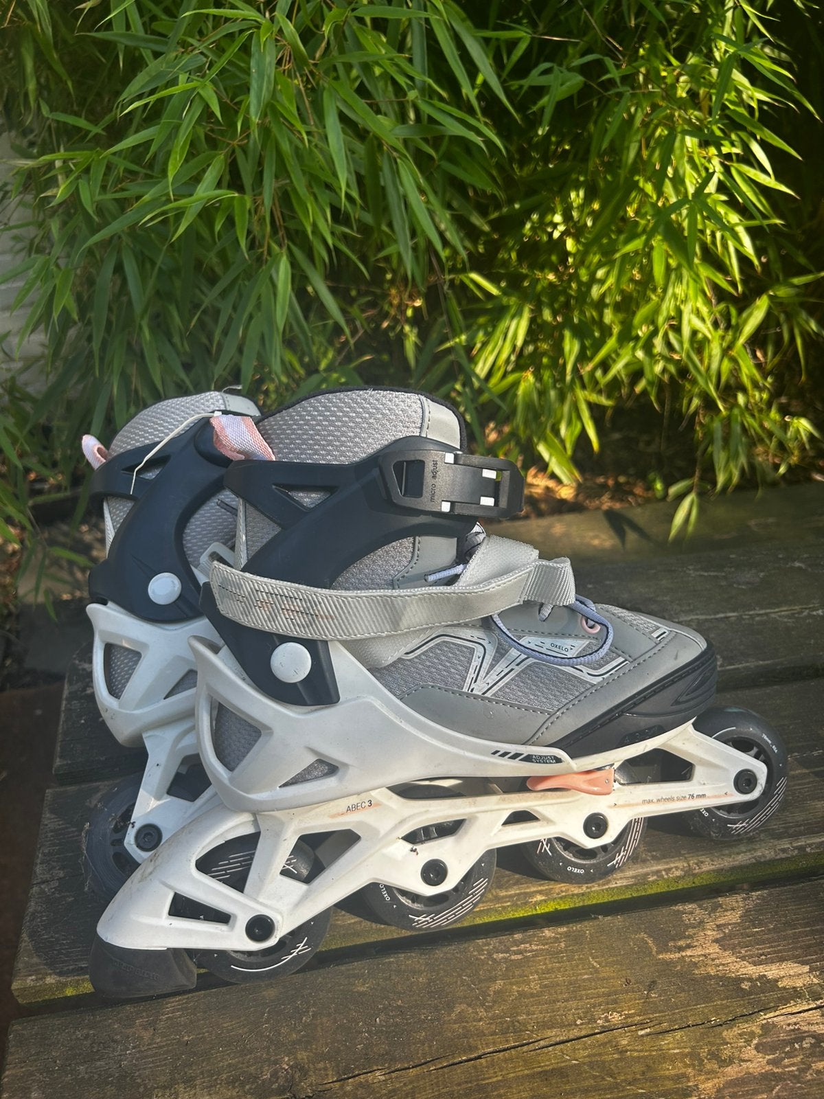 skeelers decathlon, Kinderen, Zo goed als nieuw, Inline skates 4 wielen, Ophalen