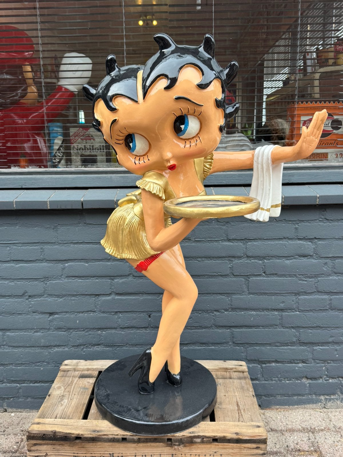 Grand plateau à statuettes Betty Boop, Enlèvement, Utilisé, Humain
