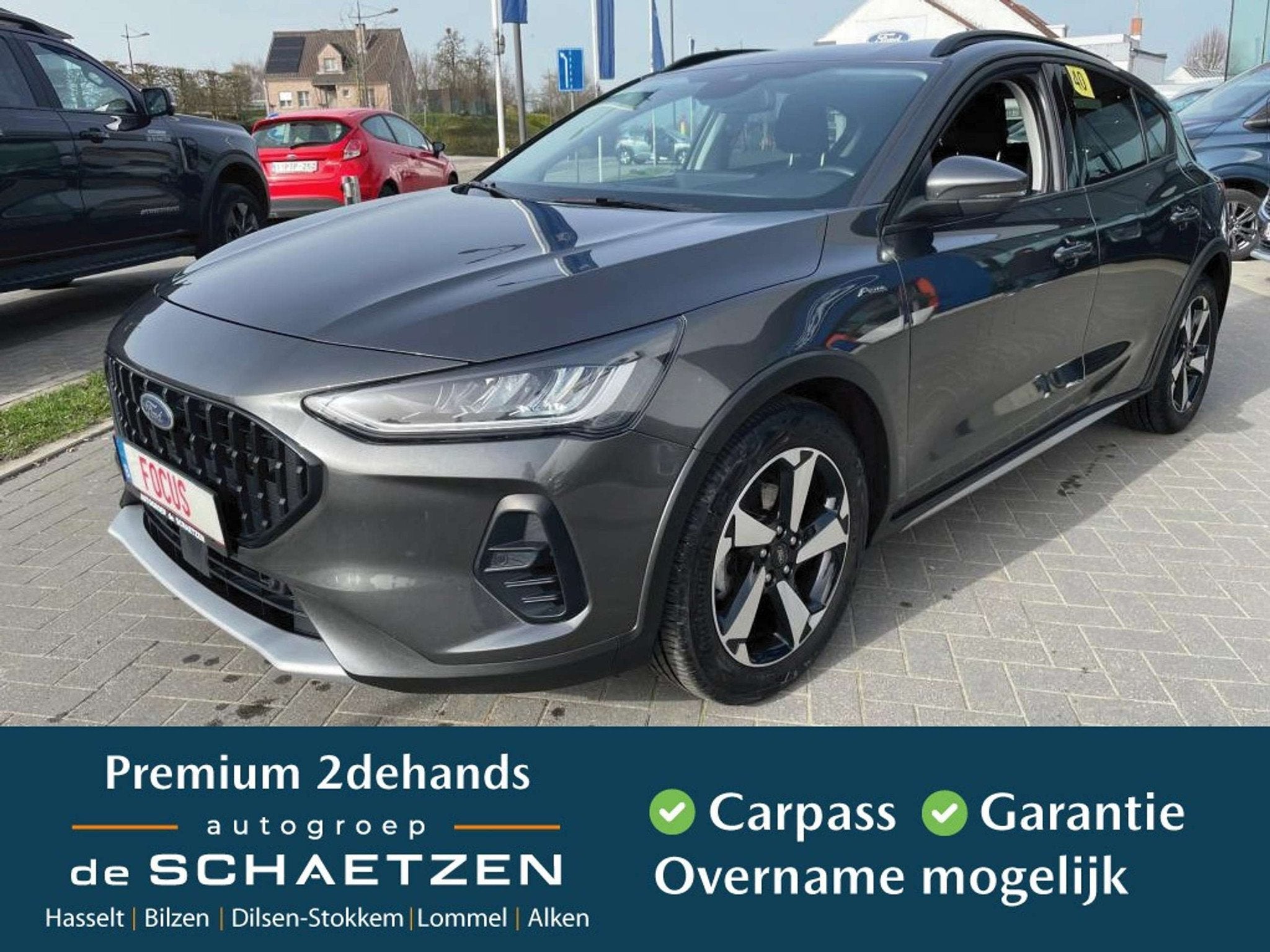 Ford Focus EcoBoost mHEV Active X AUT (bj 2023, automaat), Auto's, Ford, Stof, Gebruikt, Zwart, Bedrijf