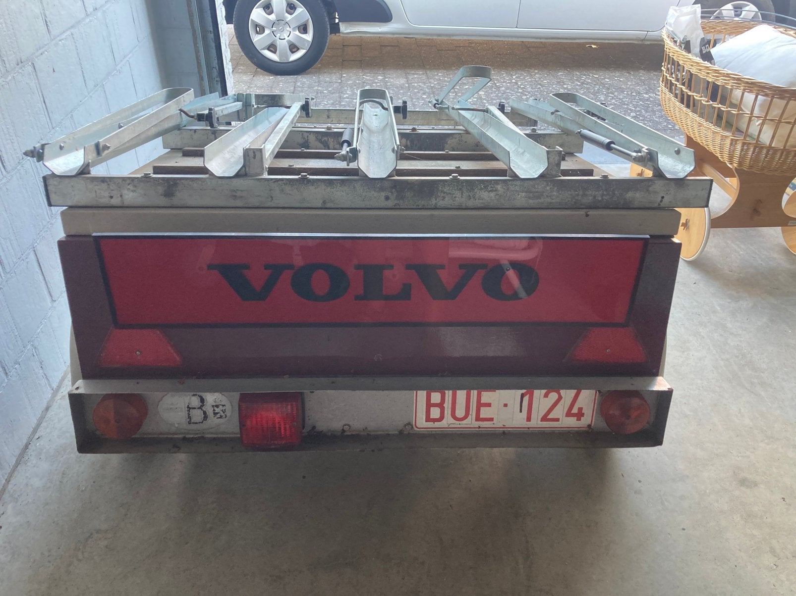 Oldtimer aanhangwagen, Ophalen, Gebruikt