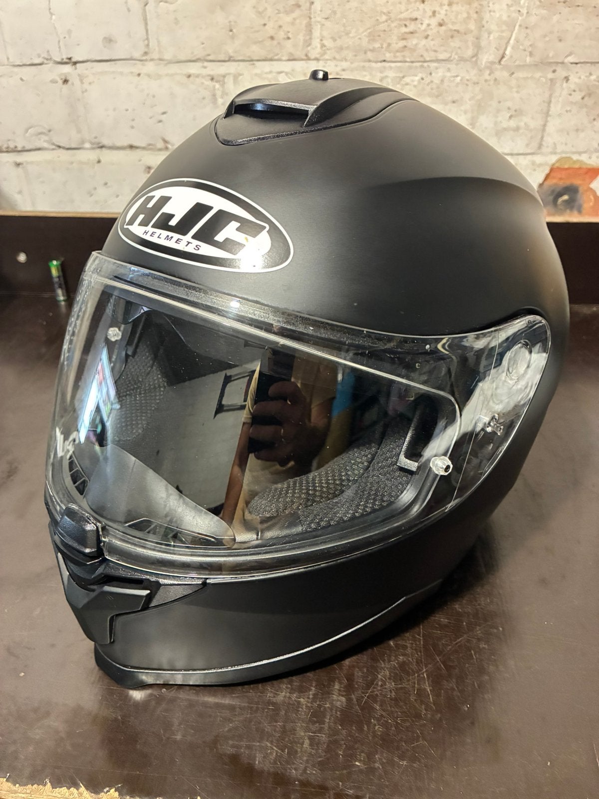 HJC C70 motorhelm, Motos, Enlèvement, XL, HJC