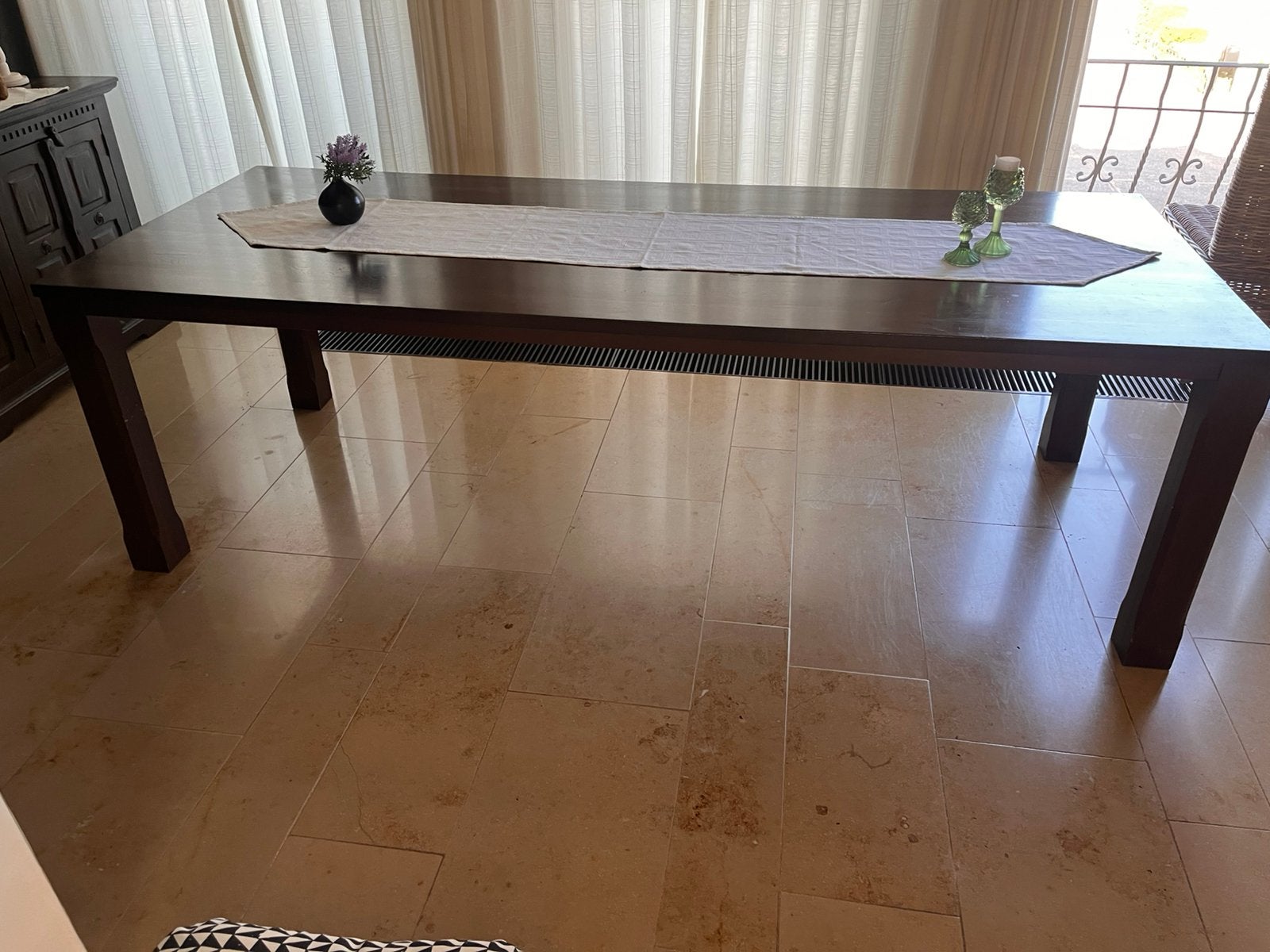 Prachtige massief houten tafel, Huis en Inrichting, Ophalen, Zo goed als nieuw