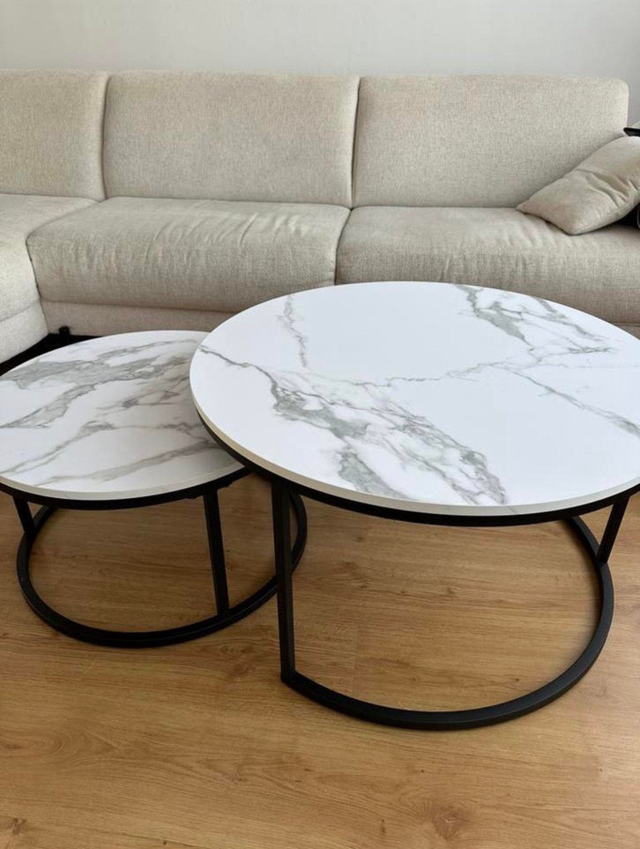 Salontafel, Ophalen, Gebruikt, Rond, Modern/scandinavisch