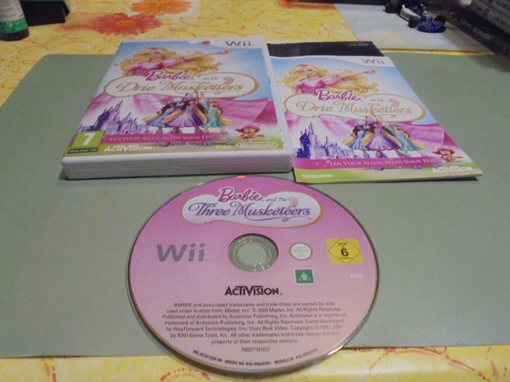 WII Barbie en de 3 musketiers (CIB), Enlèvement ou Envoi, 1 joueur, À partir de 7 ans, Aventure et Action