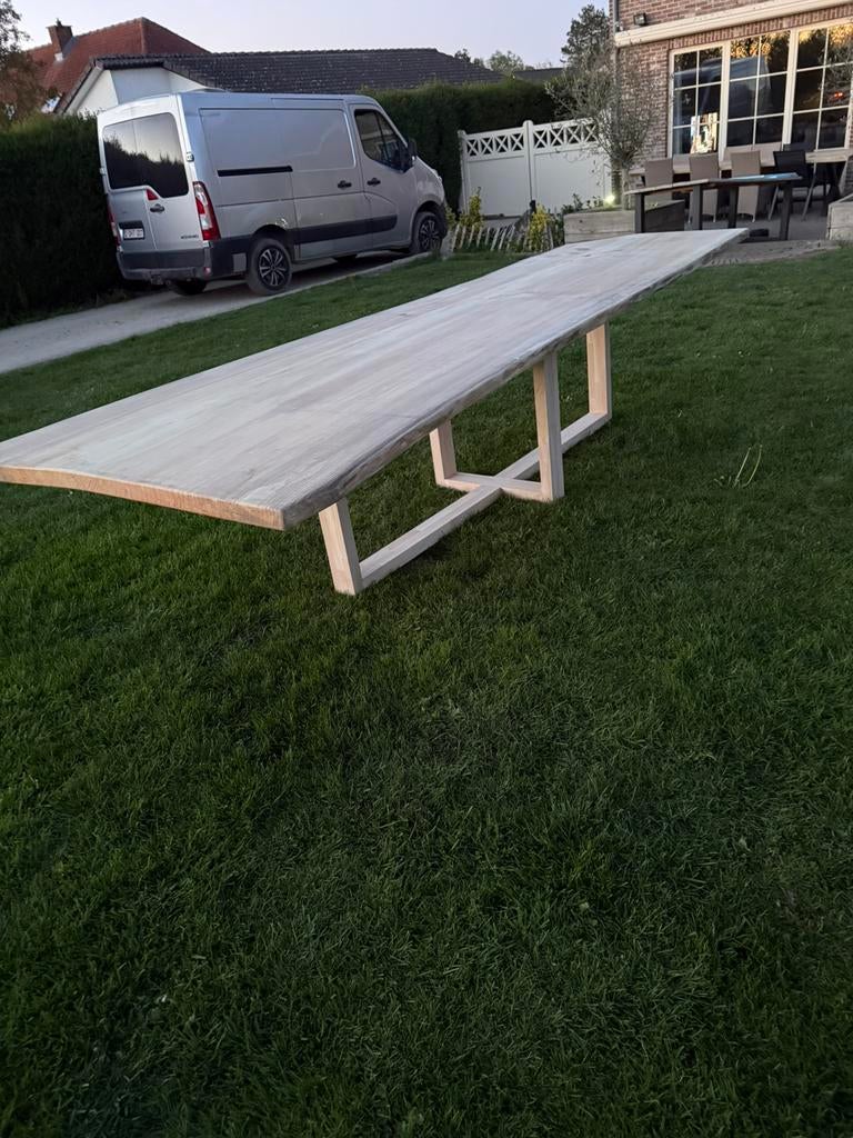 Boomstamtafels op maat, Tuin en Terras, Ophalen, Nieuw, Rechthoekig, Hout