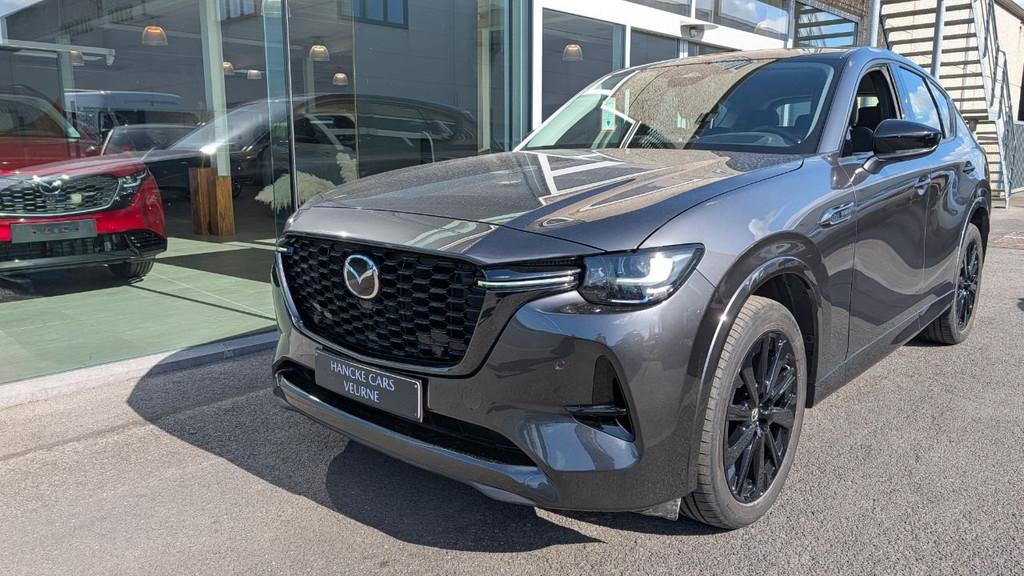 Mazda CX-60 PHEV HOMURA 327PK LEDER 4x4 automaat (bj 2023), Auto's, Mazda, Automaat, Gebruikt, 4 cilinders, Leder