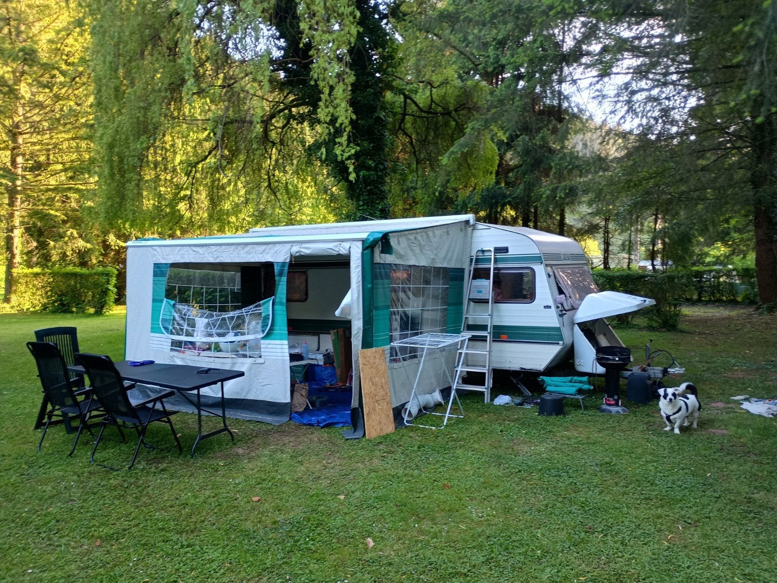 caravane château double essieux, Caravans en Kamperen, Ophalen, Gebruikt, Tot en met 4