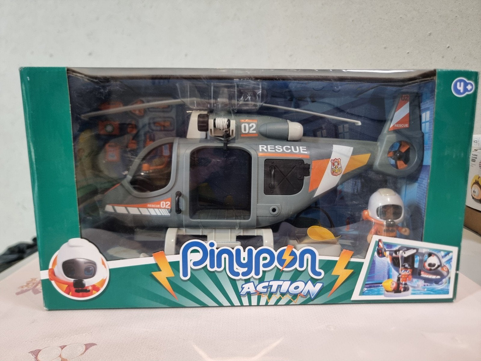 Hélicoptère Pinypon Action Rescue avec figurine et plus de 1, Enlèvement ou Envoi, Nul, Null, Null