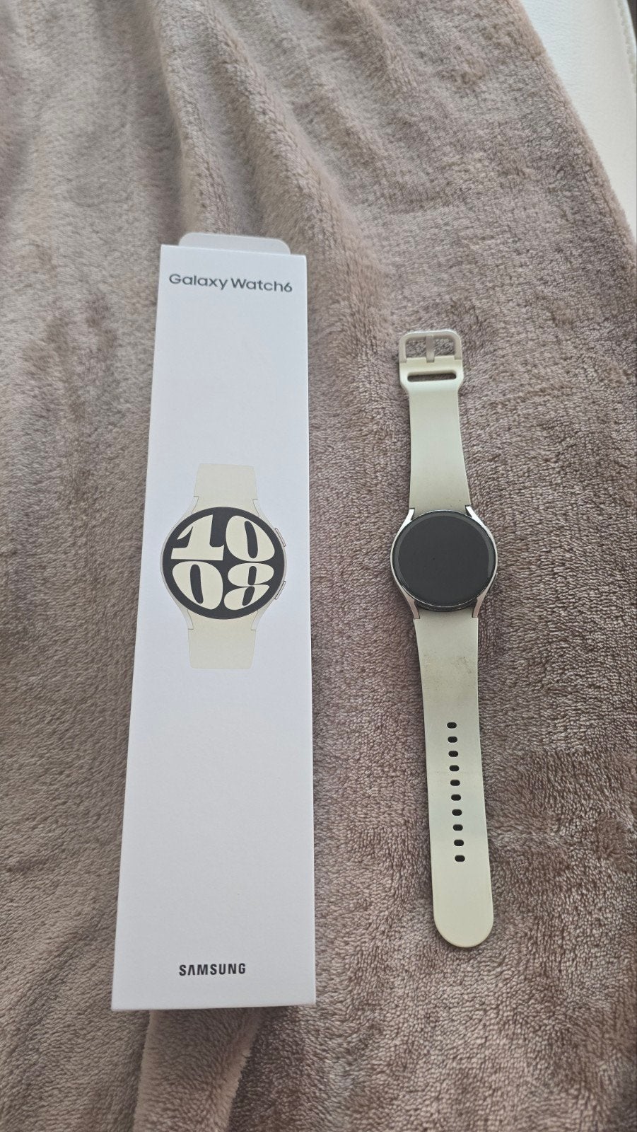 Samsung watch 6, Gebruikt, Wit, Ophalen of Verzenden, Samsung galaxy watch