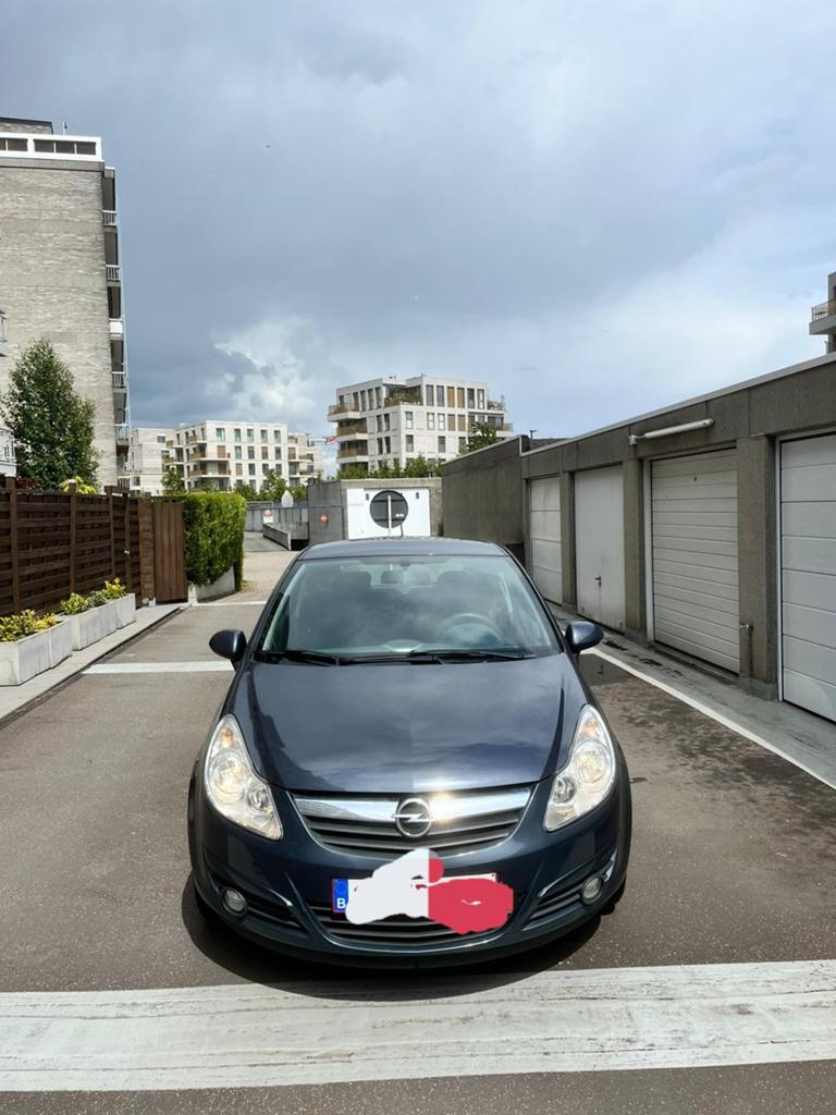 Opel corsa, Auto's, Opel, Automaat, Stof, Zwart, Blauw