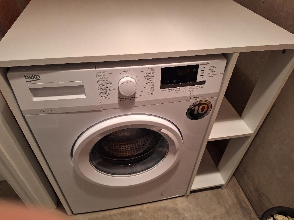 BEKO WASMACHINE EN/OF INBOUWKAST, Ophalen, Zo goed als nieuw, Voorlader, 85 tot 90 cm