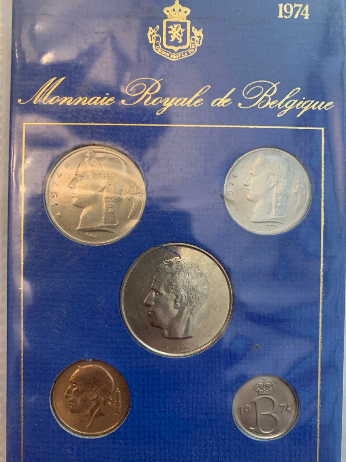 Monnaie Belgique 1974, Timbres & Monnaies, Enlèvement, Belgique
