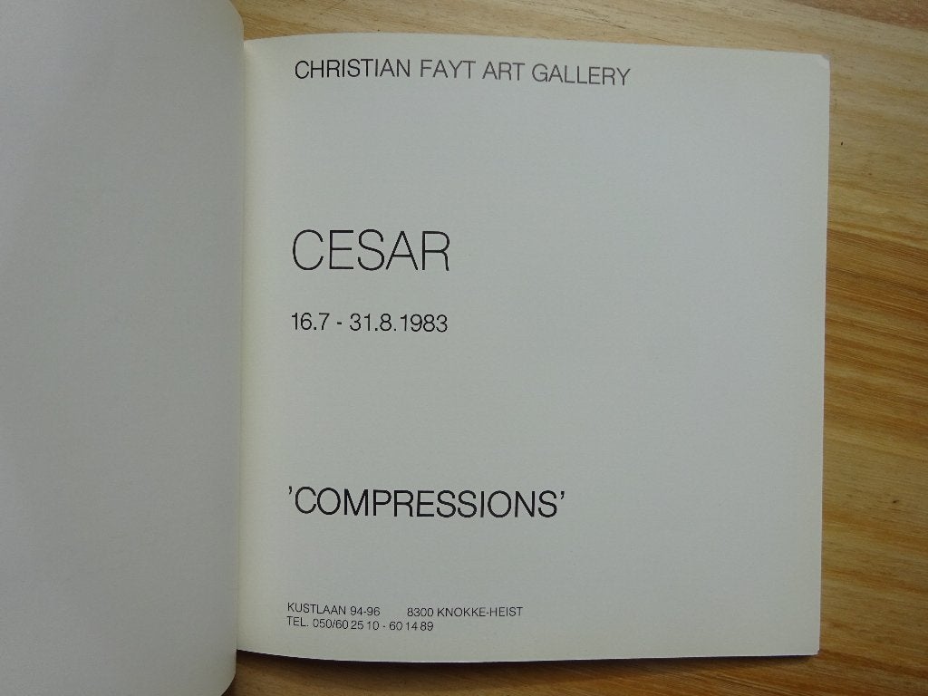 César, Christian Fayt Art Gallery Knokke - 1983, Boeken, Ophalen of Verzenden, Zo goed als nieuw, Schilder- en Tekenkunst