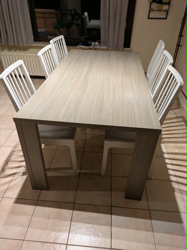 living tafel, Huis en Inrichting, Tafels | Eettafels, Ophalen, Gebruikt, 50 tot 100 cm, 150 tot 200 cm
