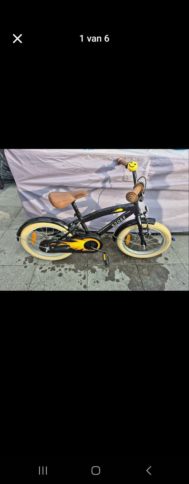 kinderfiets jongens 16inch, Ophalen, Gebruikt, Terugtraprem