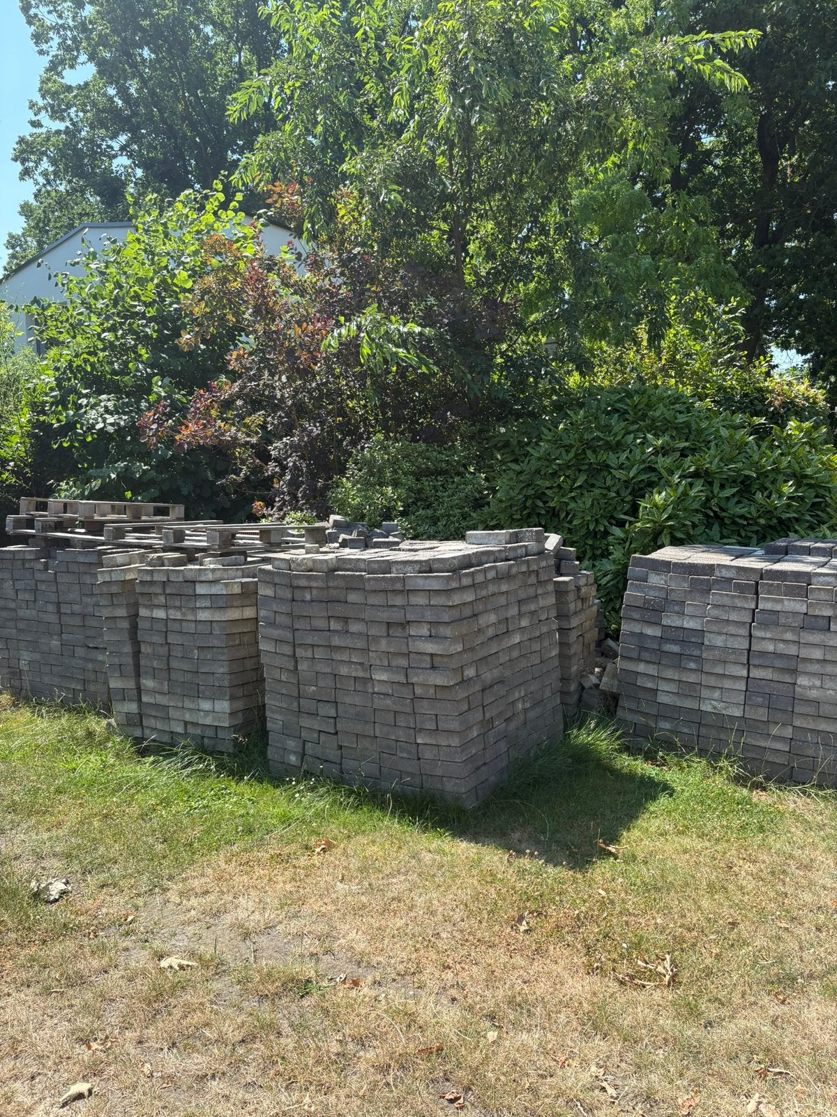 60 m2 betonklinkers, Ophalen, Gebruikt