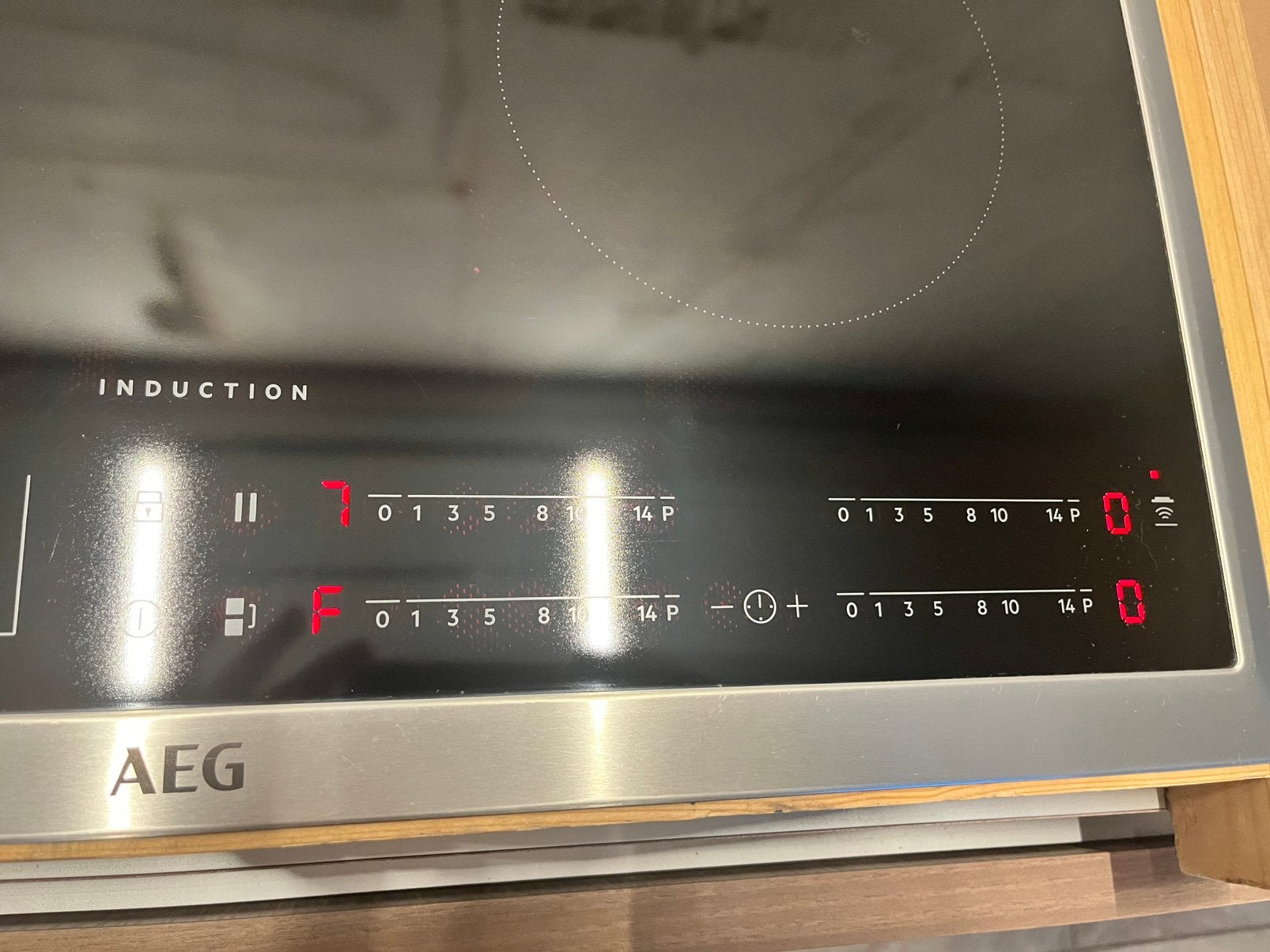 Inductiekookplaat, Elektronische apparatuur, Ophalen, 4 kookzones, Zo goed als nieuw, Inbouw