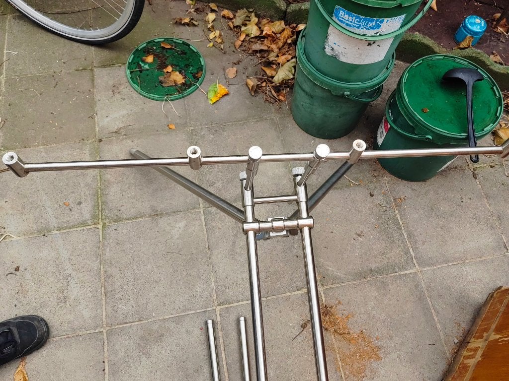 rod pod starbaits inox, Watersport en Boten, Hengelsport | Karpervissen, Ophalen, Zo goed als nieuw, Complete set