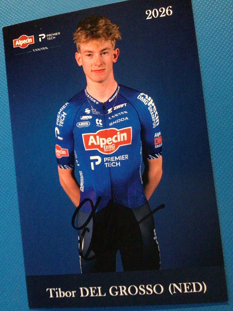 wielerkaart 2026 team alpecin tibor del grosso  signe, Envoi, Comme neuf