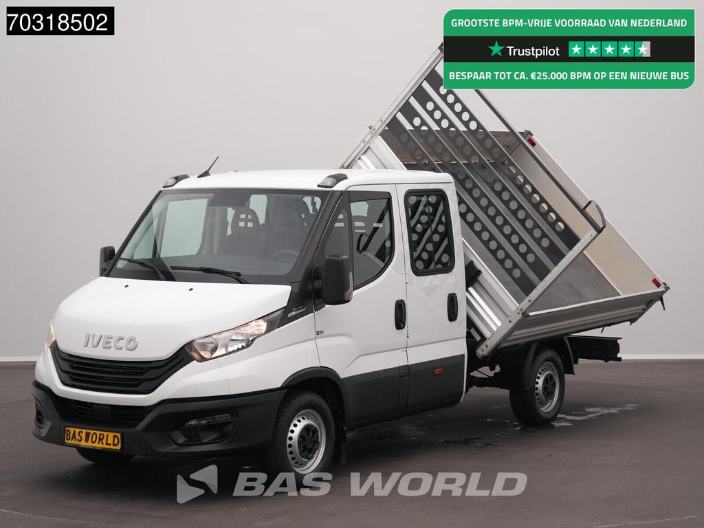 Iveco Daily 35S16 Automaat Driezijdige Kipper Dubbel Cabine, Auto's, Bestelwagens en Lichte vracht, Automaat, Stof, Gebruikt, Euro 6