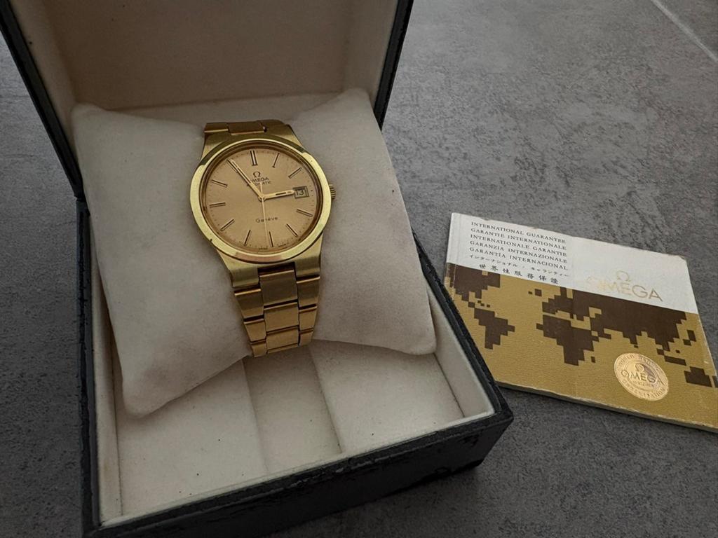 Omega Genève 366.0832 - full set!, Handtassen en Accessoires, Polshorloge, Ophalen of Verzenden, Zo goed als nieuw, Goud