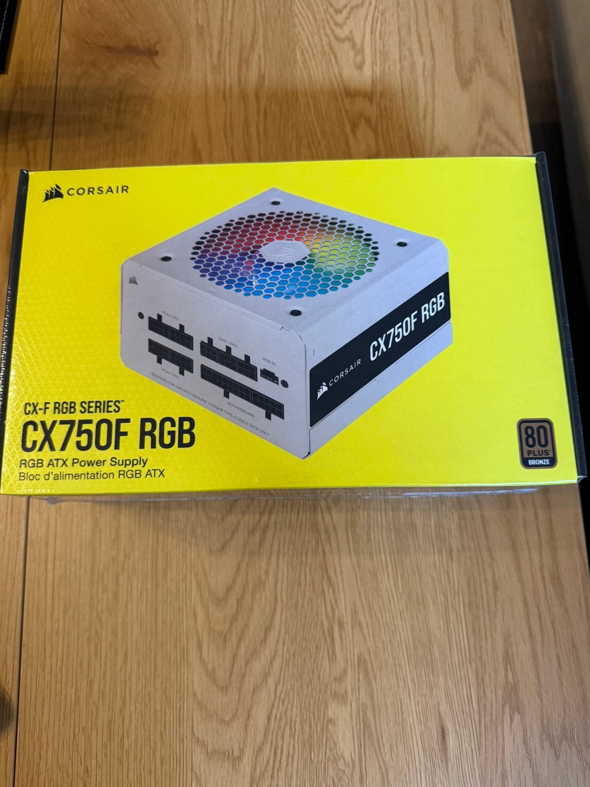 Corsair CX750F RGB wit voeding nieuw volledig modulair, Computers en Software, Ophalen of Verzenden