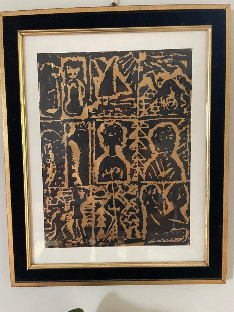 Boeiend origineel werk, kunstenaar onbekend, Ophalen
