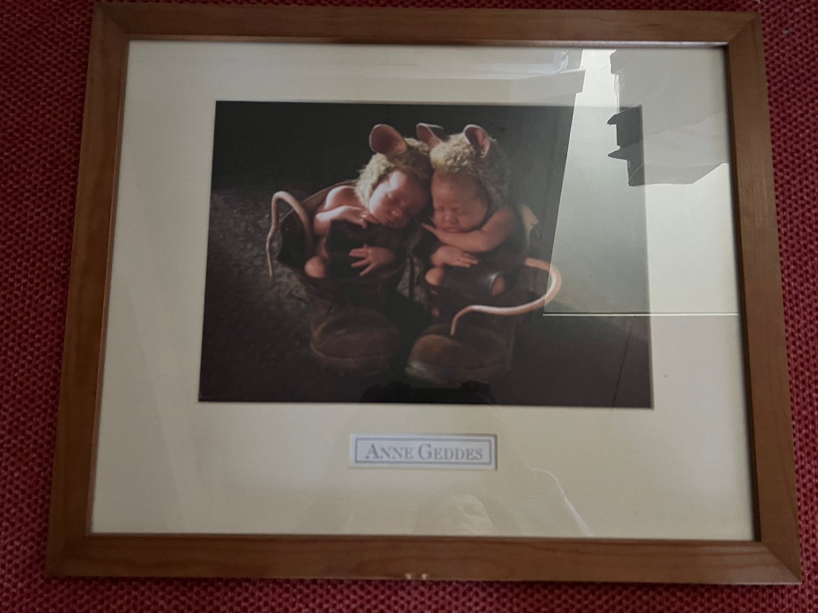 Mooie houten kader Anne Geddes, Kinderen en Baby's, Ophalen, Zo goed als nieuw, Wanddecoratie