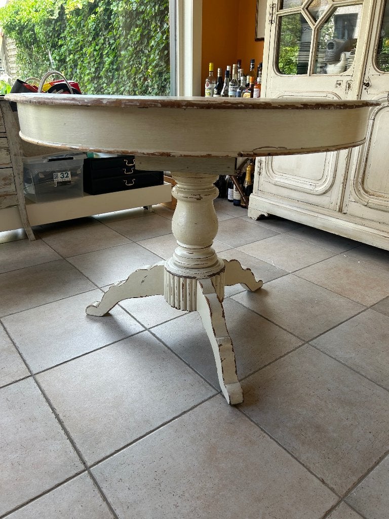 Table vintage ronde, Enlèvement