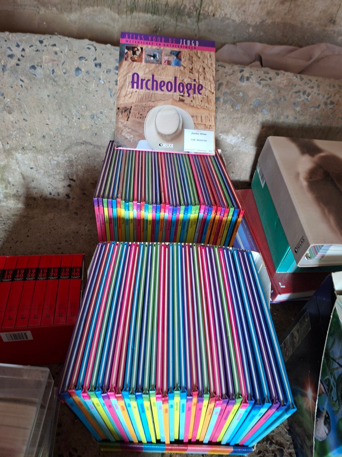 kinder atlas boek boeken, Ophalen