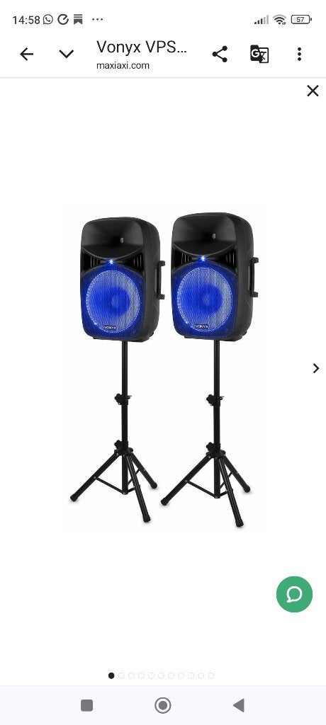 Geluidsinstallatie Vonyx VPS152A, Muziek en Instrumenten, Versterkers | Keyboard, Monitor en PA, Ophalen, Zo goed als nieuw, Minder dan 500 watt