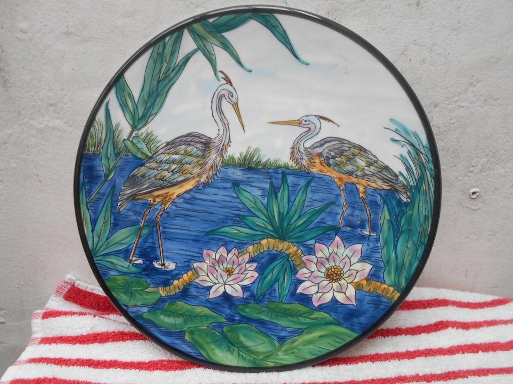 wandbord  REIGERS  SPANJE  vintage, Ophalen of Verzenden
