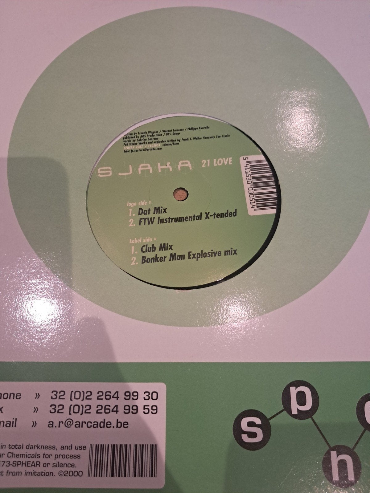 12inch Sjaka, CD & DVD, Enlèvement ou Envoi, Utilisé, Trance