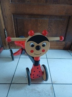 Draisienne coccinelle en bois, Enlèvement