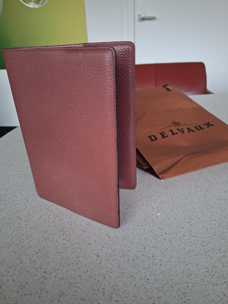 agenda houder of notebook houder in bordeaux leder, Autres marques, Cuir, Autres couleurs, Comme neuf