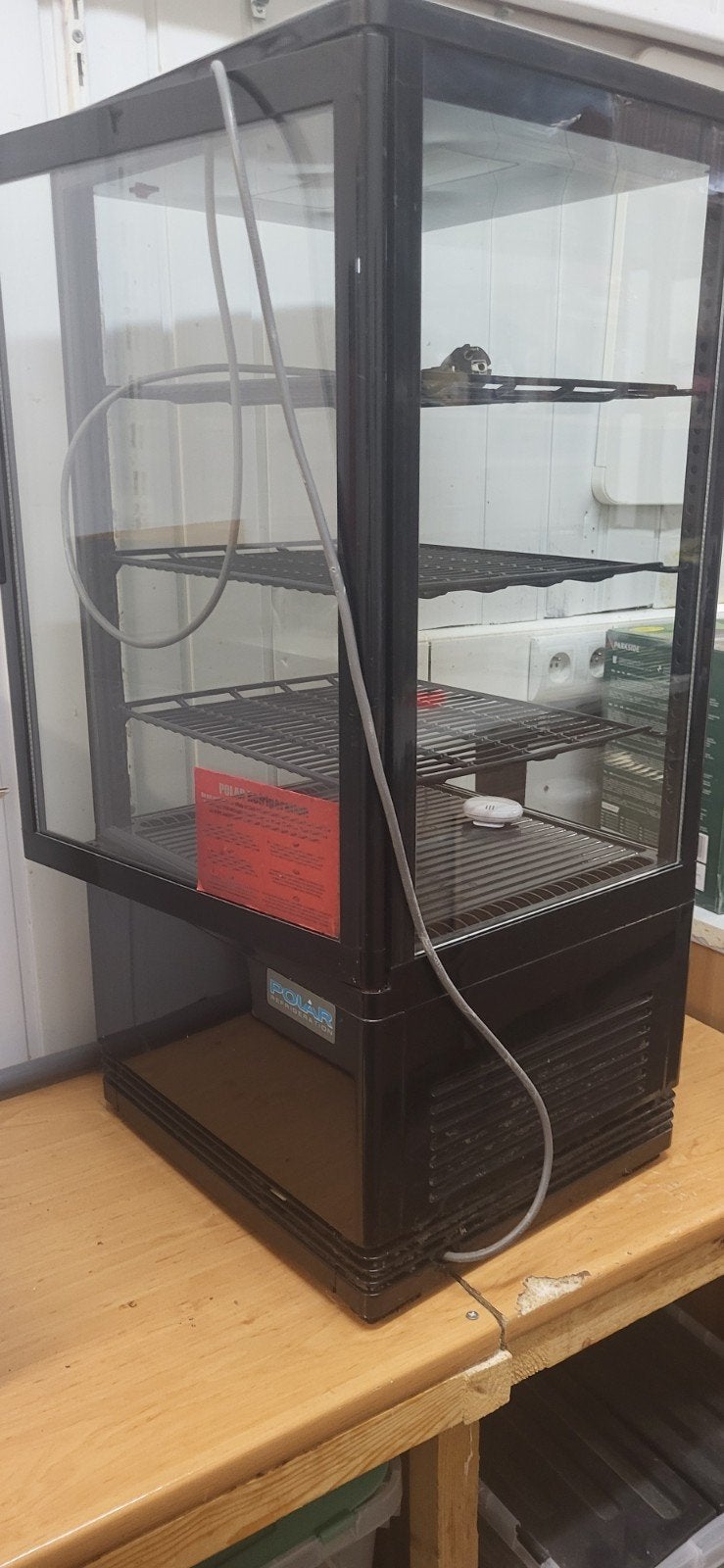 mini comptoir vitrine, 25 à 50 cm, Avec tablette(s), Moins de 100 cm, Comme neuf